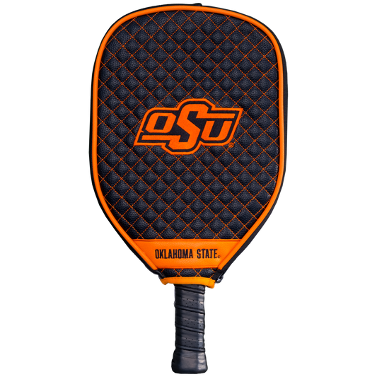 Oklahoma State Cowboys quilted pickleball paddle cover