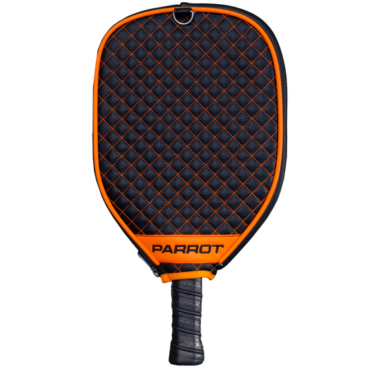 Oklahoma State Cowboys quilted pickleball paddle cover back view