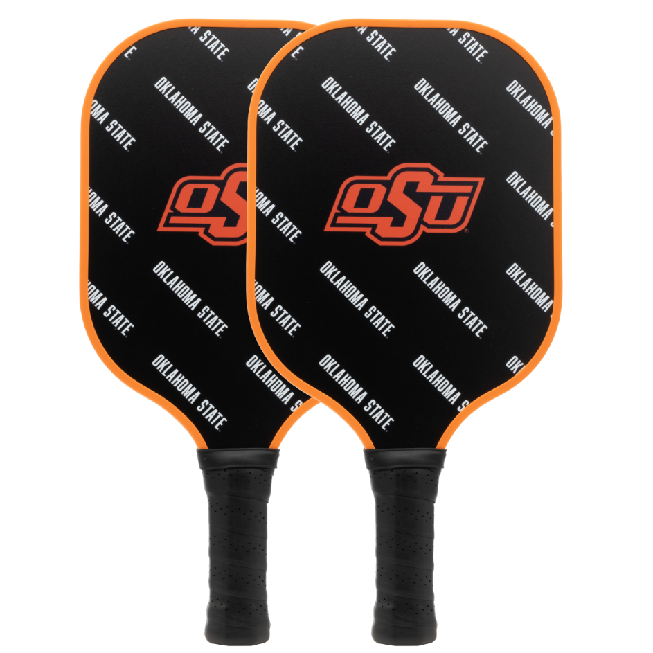 Oklahoma State Cowboys pickleball paddle set