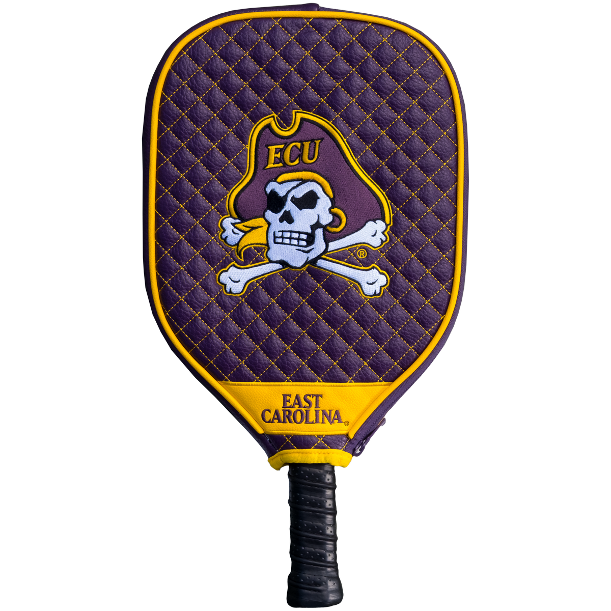 East Carolina Pirates quilted pickleball paddle cover