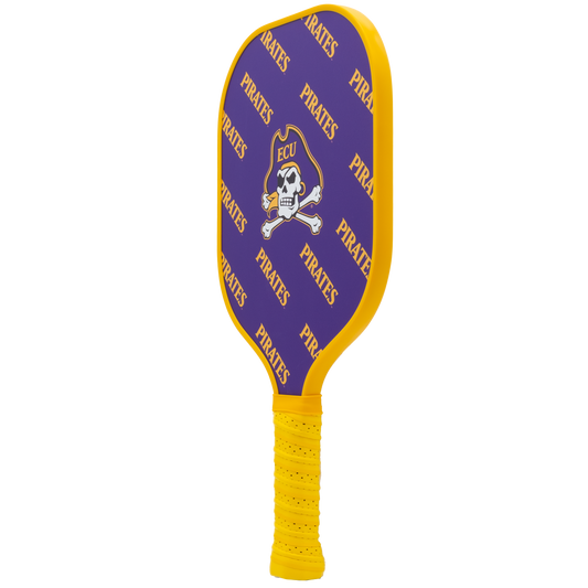 East Carolina Pirates pickleball paddle back view