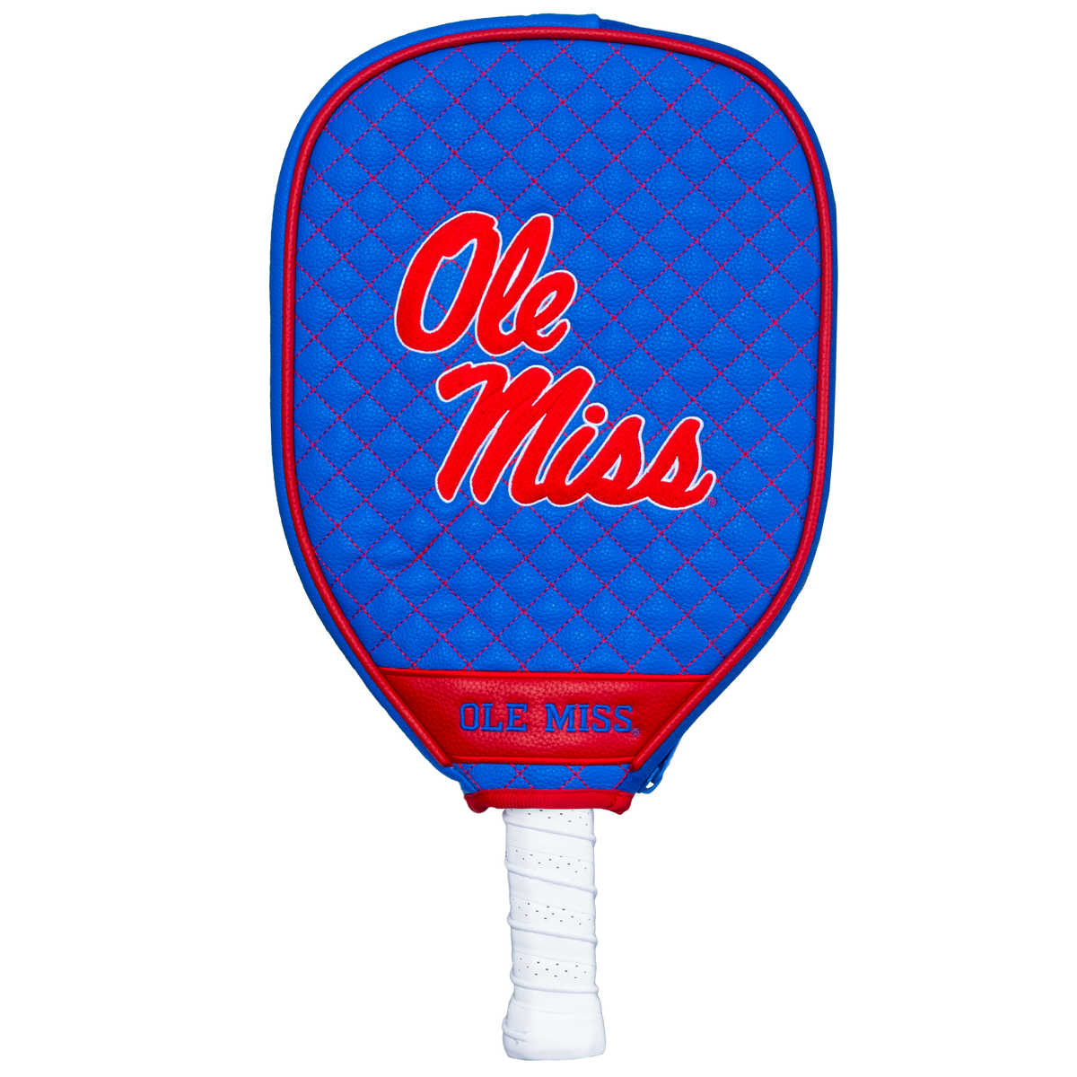 Mississippi Rebels quilted pickleball paddle cover