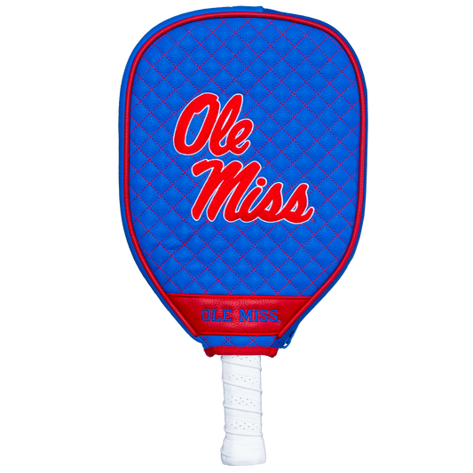 Mississippi Rebels quilted pickleball paddle cover