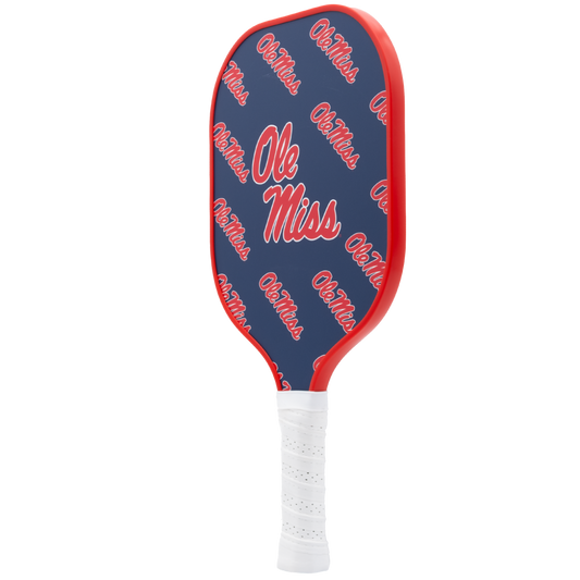 Ole Miss Rebels pickleball paddle back view