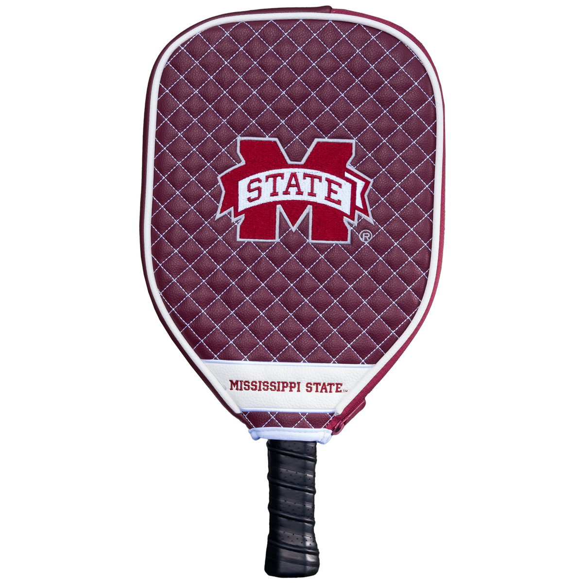 Mississippi State Bulldogs quilted pickleball paddle cover