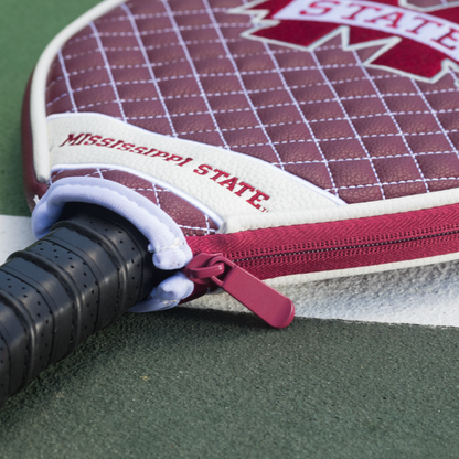 Mississippi State Bulldogs quilted pickleball paddle cover team name