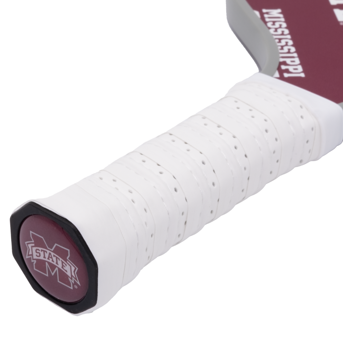 Mississippi State Bulldogs pickleball paddle handle logo