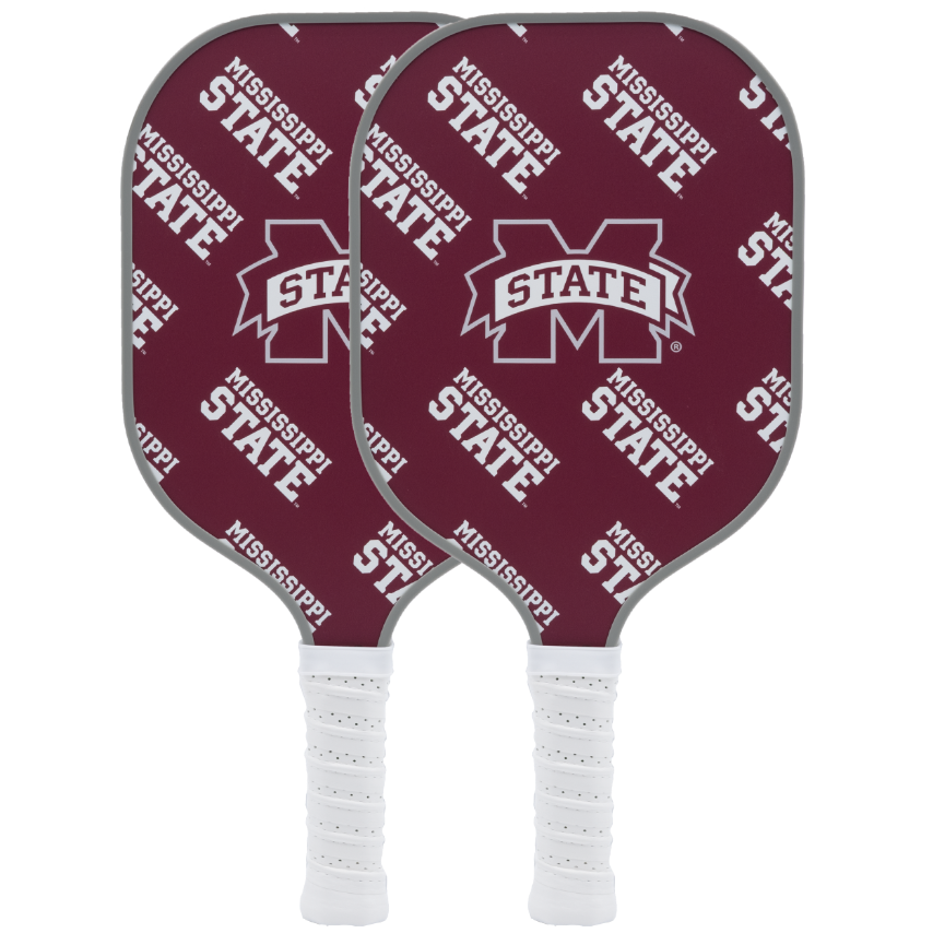 Mississippi State Bulldogs pickleball paddle set
