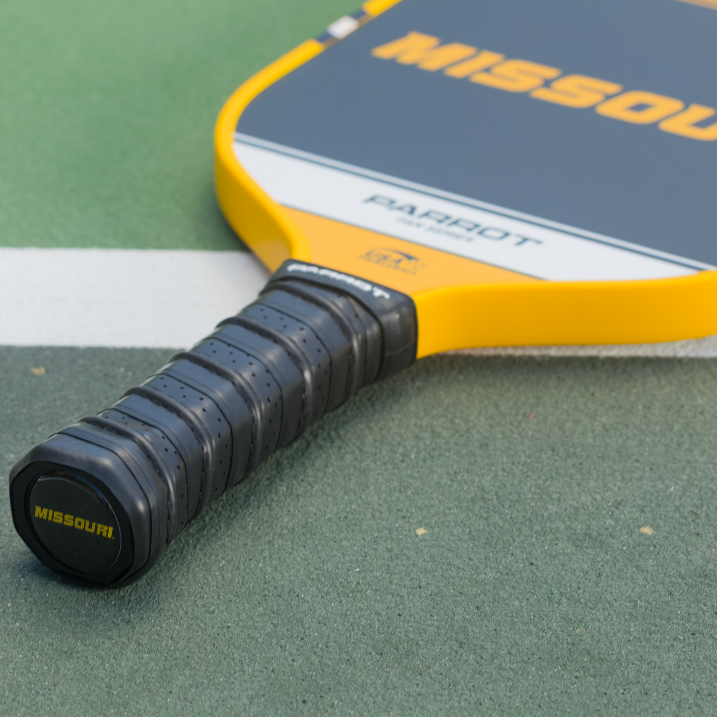 Missouri Tigers Sport Plus pickleball paddle on the court