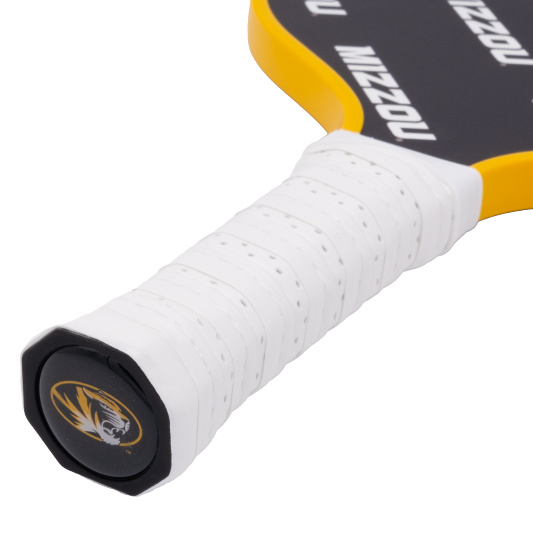 Missouri Tigers pickleball paddle handle logo