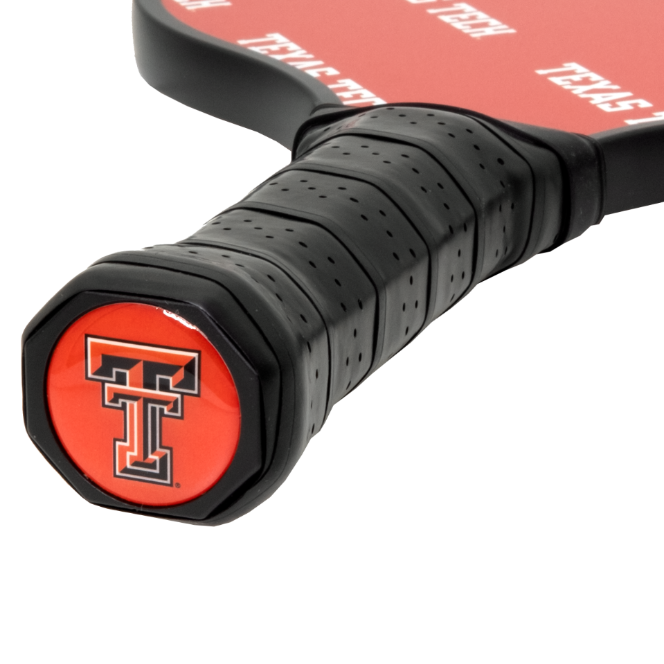 Texas Tech Red Raiders pickleball paddle handle logo