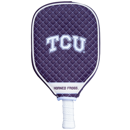TCU Horned Frogs quilted pickleball paddle cover