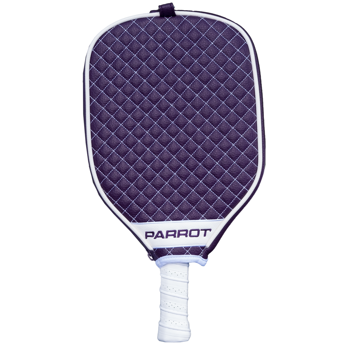 TCU Horned Frogs quilted pickleball paddle cover back view