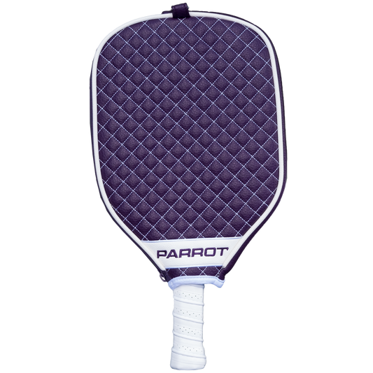 TCU Horned Frogs quilted pickleball paddle cover back view