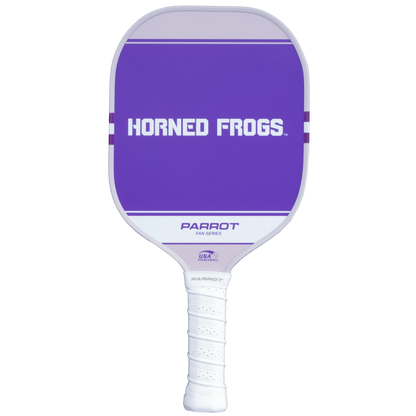 TCU Horned Frogs Sport Plus pickleball paddle back view