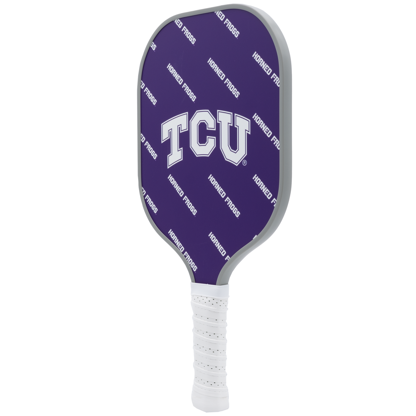 TCU Horned Frogs pickleball paddle back view