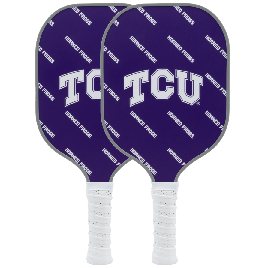 TCU Horned Frogs pickleball paddle set