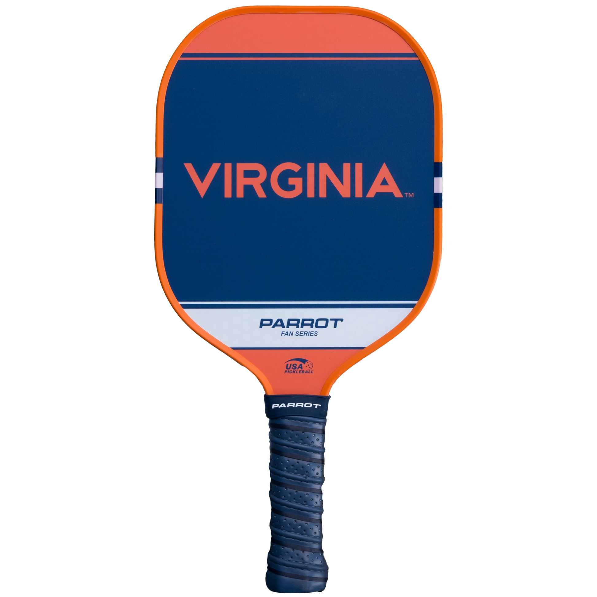 Virginia Cavaliers Sport Plus pickleball paddle back view