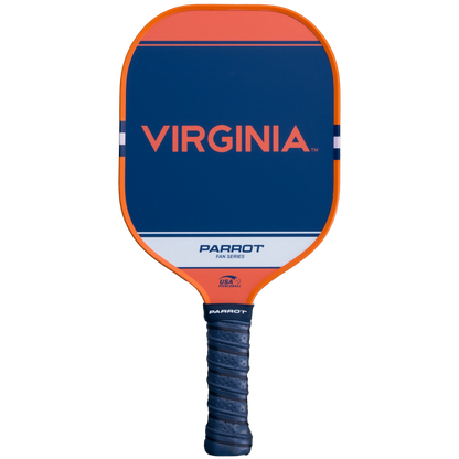 Virginia Cavaliers Sport Plus pickleball paddle back view