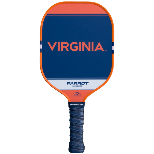 Virginia Cavaliers Sport Plus pickleball paddle back view