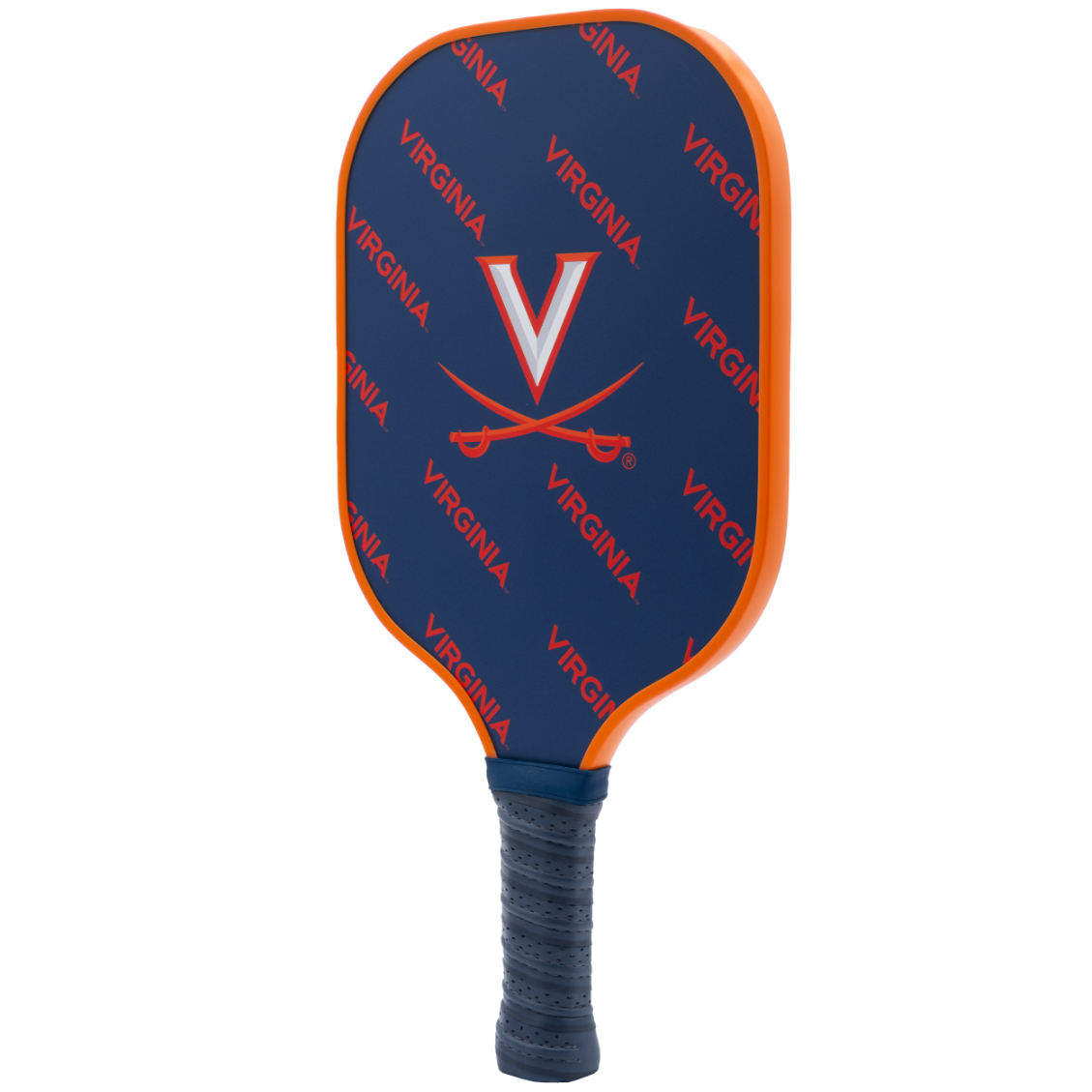 Virginia Cavaliers pickleball paddle back view