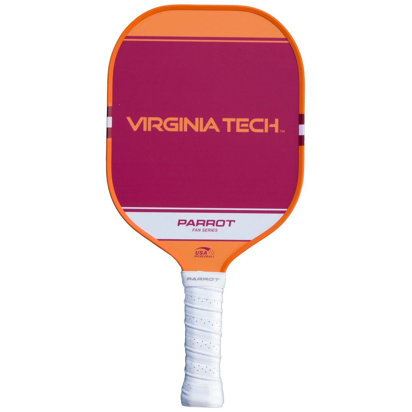 Virginia Tech Hokies Sport Plus pickleball paddle back view