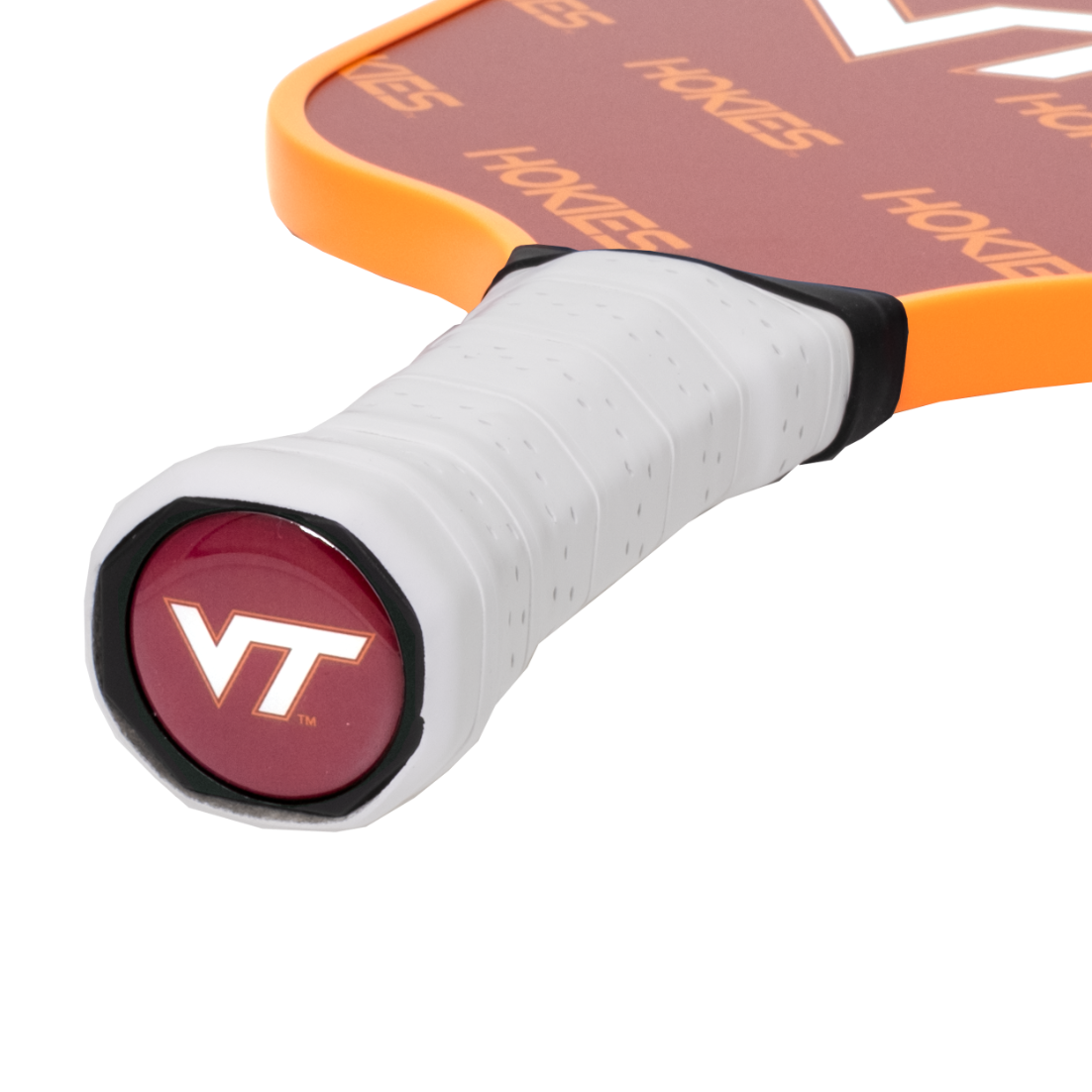 Virginia Tech Hokies pickleball paddle handle logo