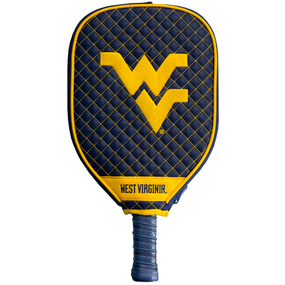 West Virginia Mountaineers quilted pickleball paddle cover