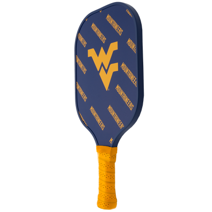West Virginia Mountaineers pickleball paddle back view