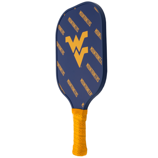West Virginia Mountaineers pickleball paddle back view