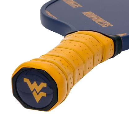 West Virginia Mountaineers pickleball paddle handle logo