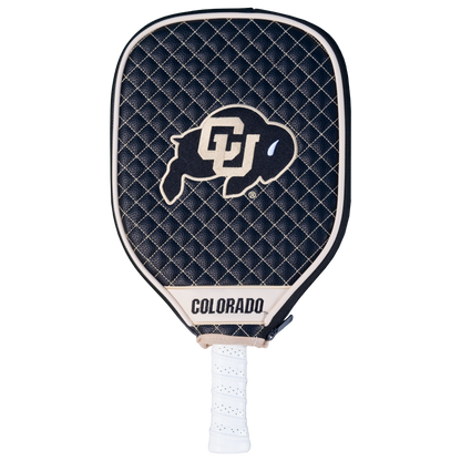 Colorado Buffaloes quilted pickleball paddle cover