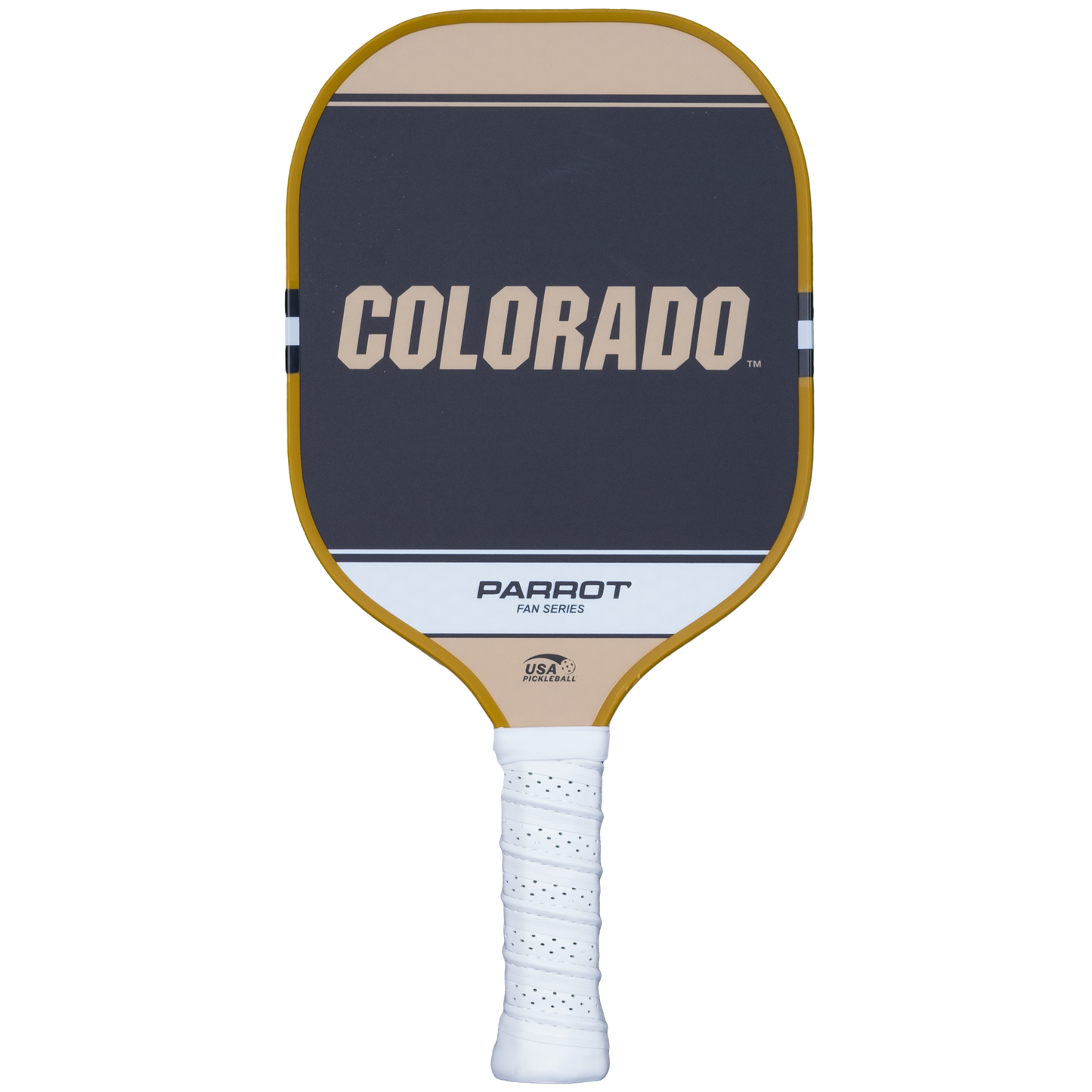 Colorado Buffaloes Sport Plus pickleball paddle back view