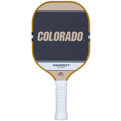 Colorado Buffaloes Sport Plus pickleball paddle back view