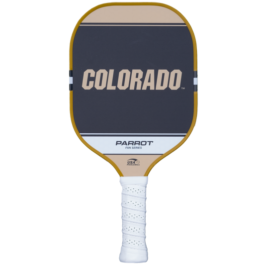 Colorado Buffaloes Sport Plus pickleball paddle back view