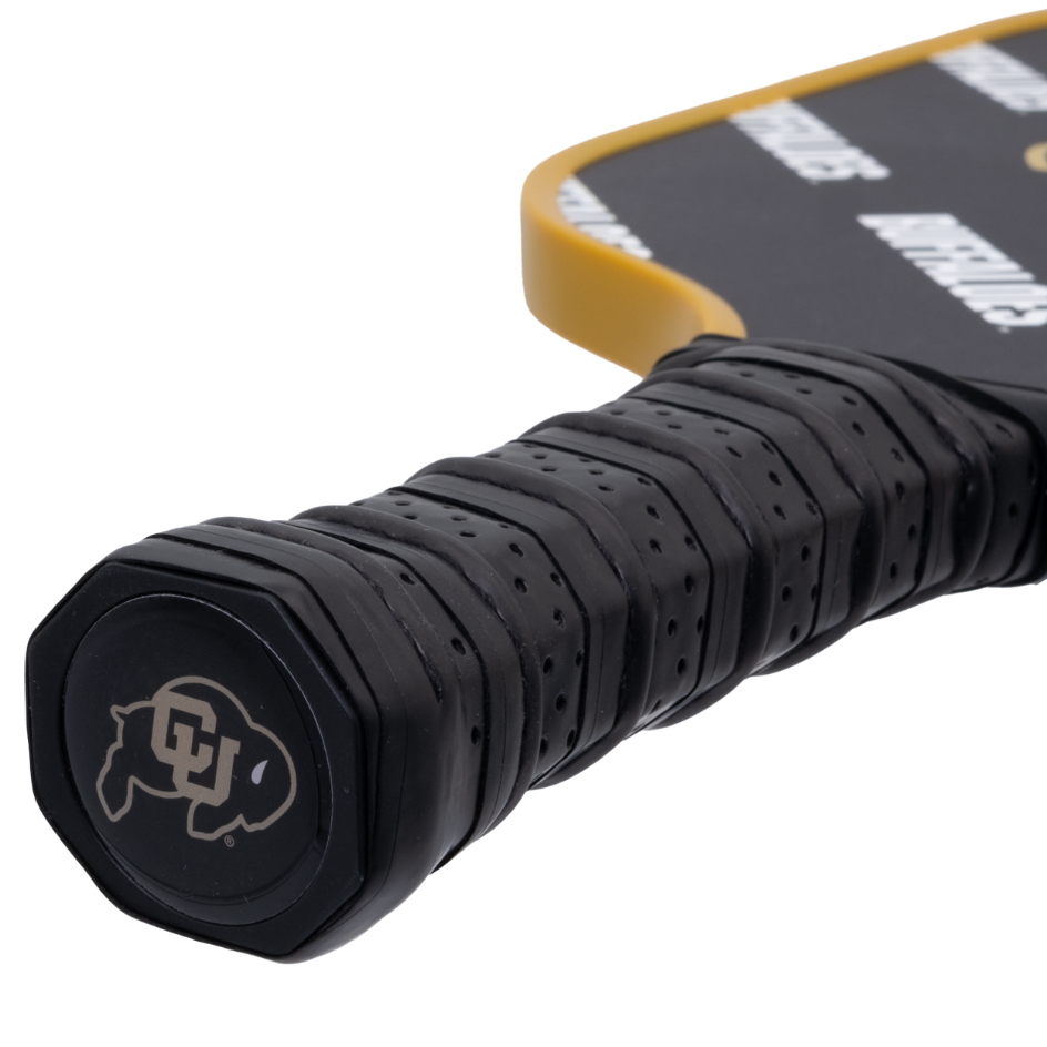 Colorado Buffaloes pickleball paddle handle logo