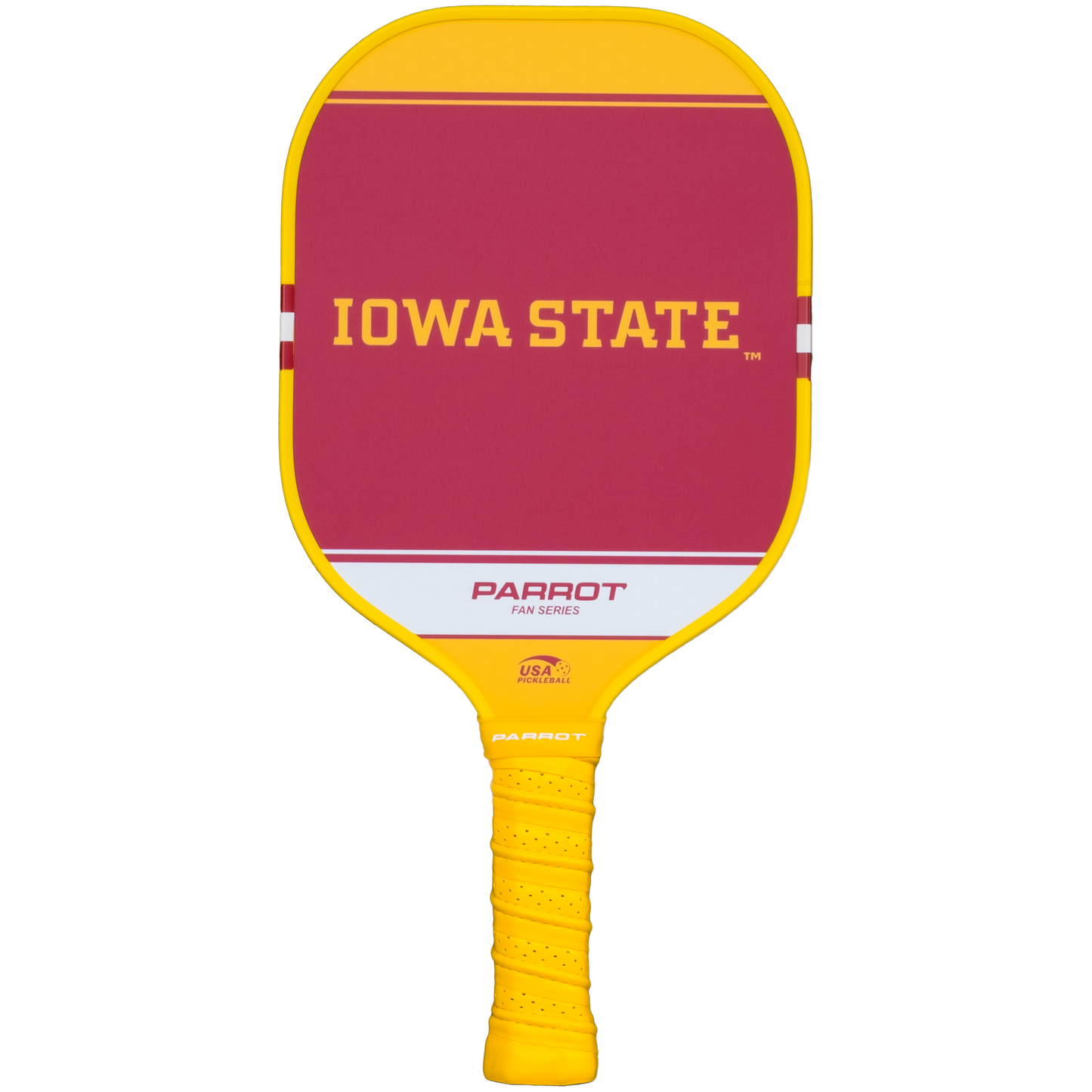 Iowa State Cyclones Sport Plus pickleball paddle back view