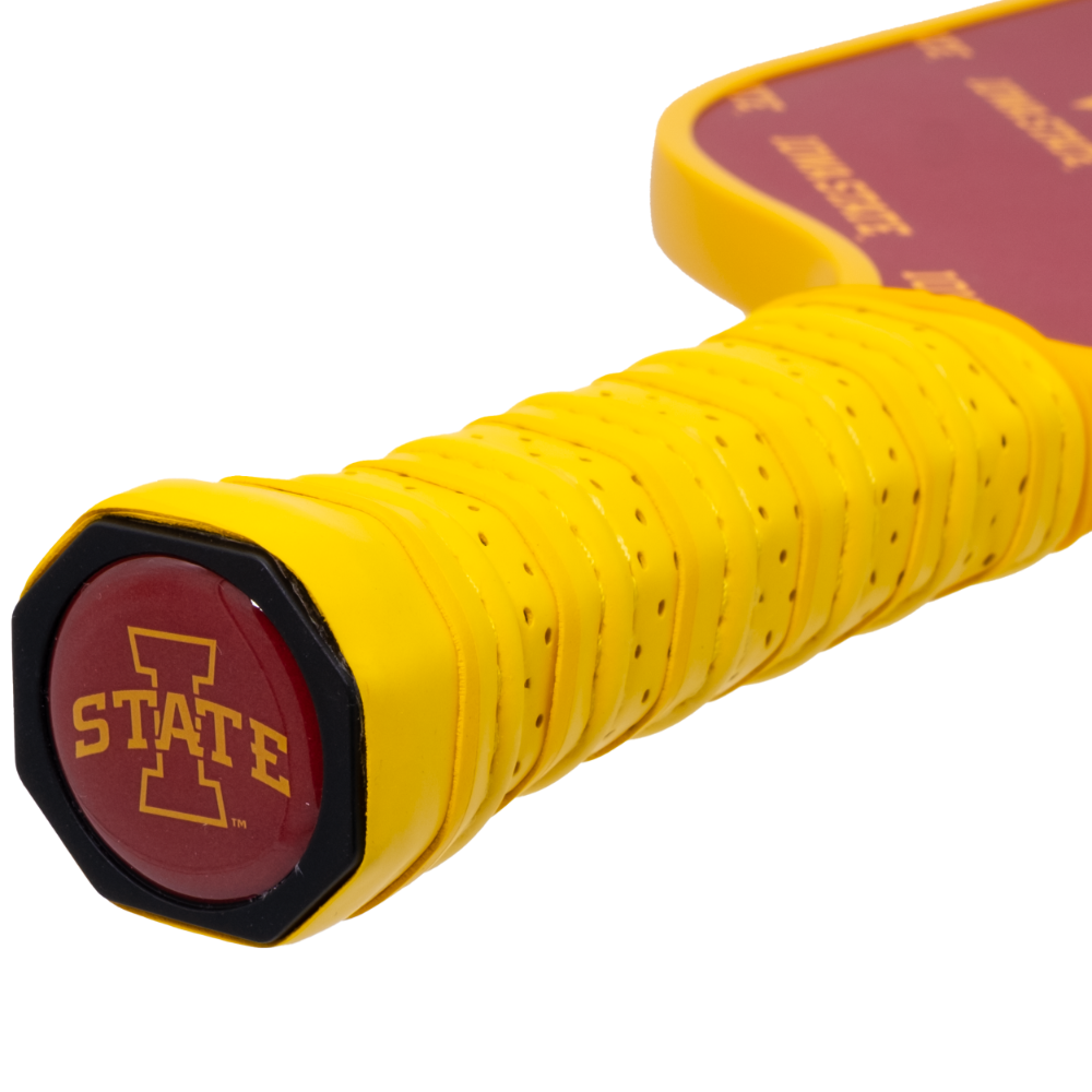 Iowa State Cyclones pickleball paddle handle logo