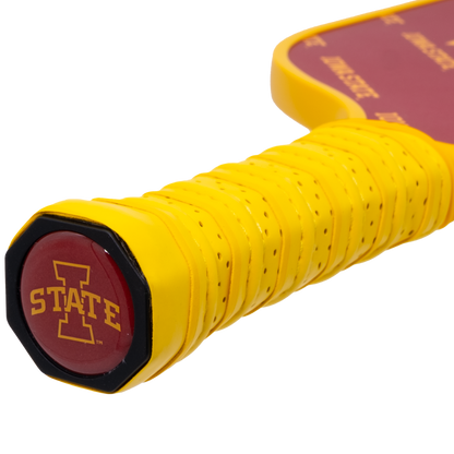 Iowa State Cyclones pickleball paddle handle logo
