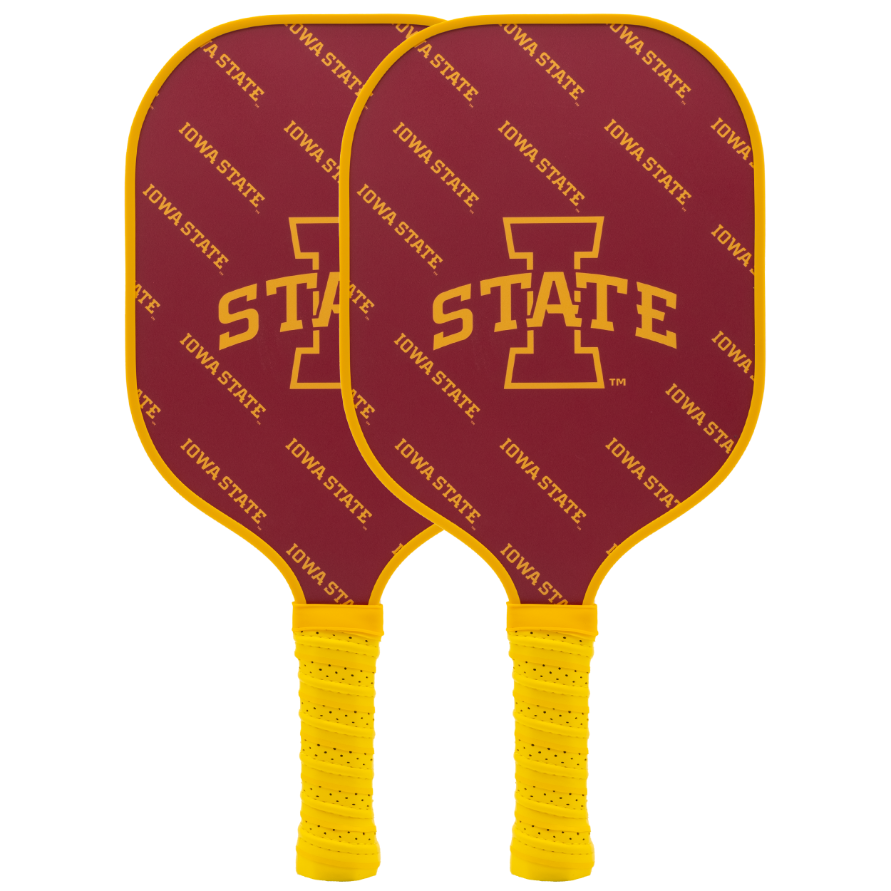Iowa State Cyclones pickleball paddle set