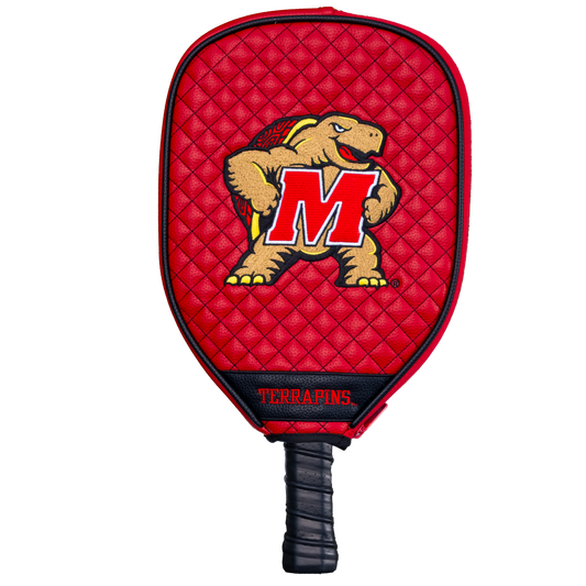 Maryland Terrapins quilted pickleball paddle cover