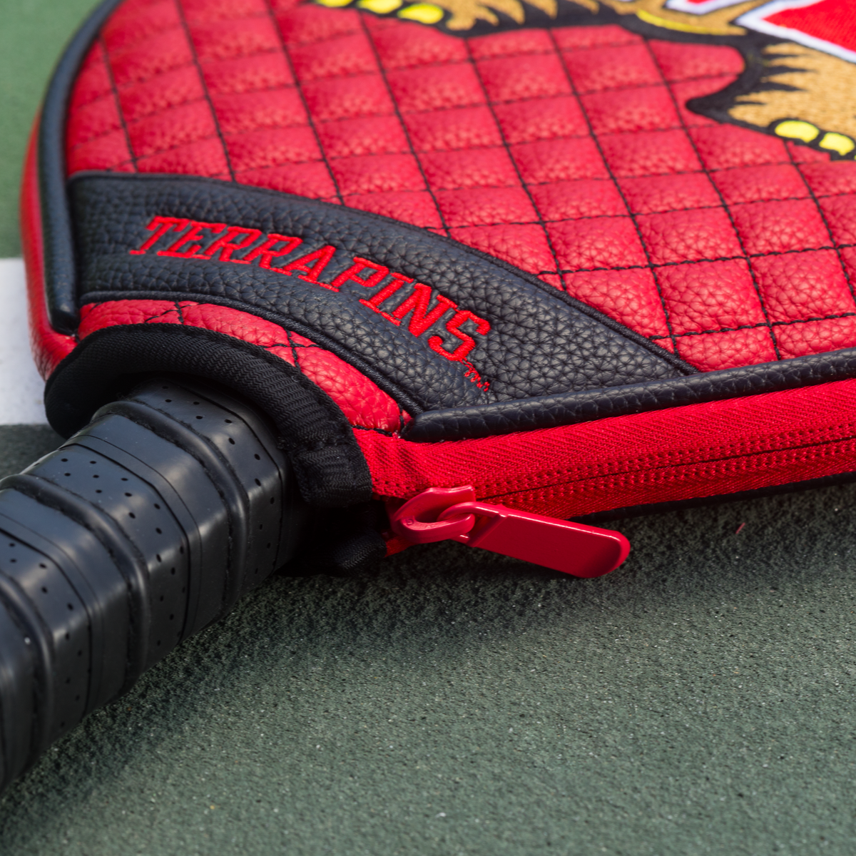 Maryland Terrapins quilted pickleball paddle cover team name
