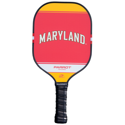 Maryland Terrapins Sport Plus pickleball paddle back view
