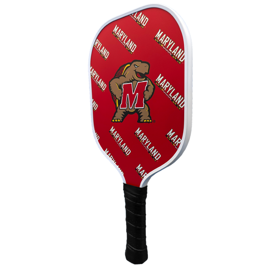 Maryland Terrapins pickleball paddle back view
