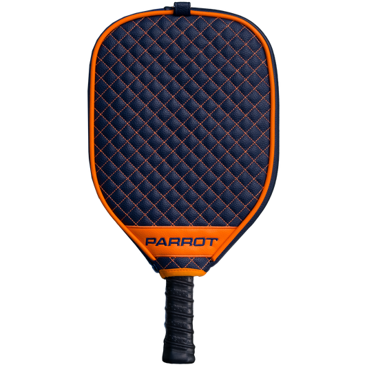 Syracuse Orange quilted pickleball paddle cover back view