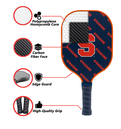 Syracuse Orange standard pickleball paddle additional view