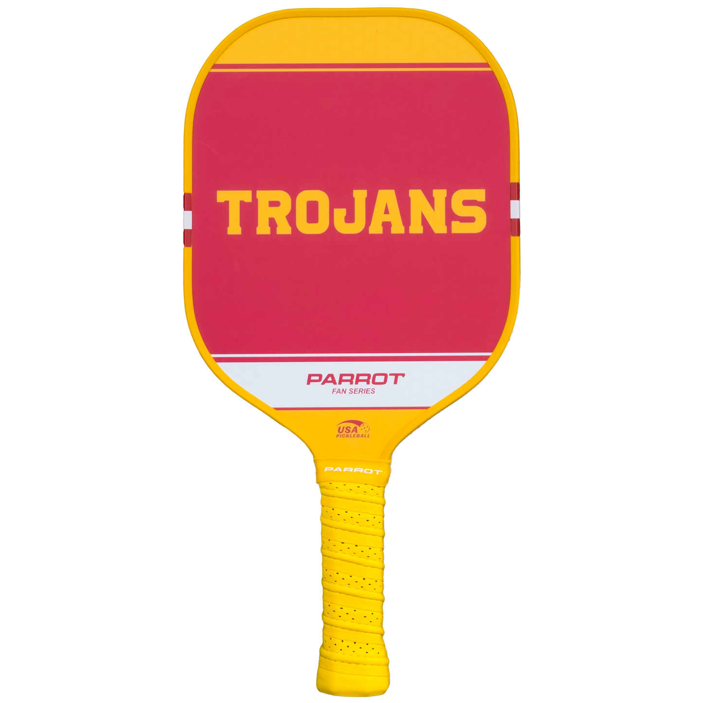 USC Trojans Sport Plus pickleball paddle back view