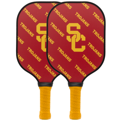 USC Trojans pickleball paddle set