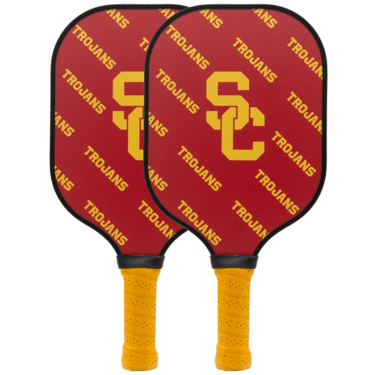 USC Trojans pickleball paddle set