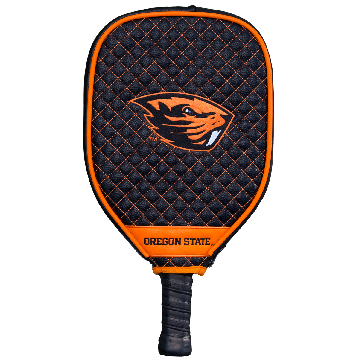 Oregon State Beavers quilted pickleball paddle cover